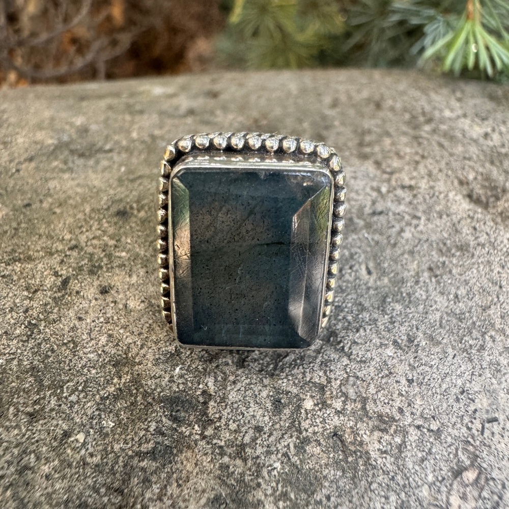 Sundance Silver and labradorite Stone Ring